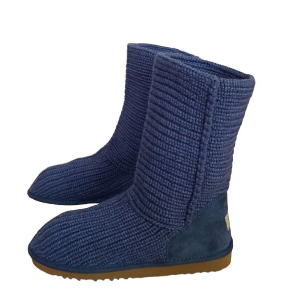 UGG Women's Crochet Cable-Knit Cardy‎ Mid-Calf Foldover Cozy Winter Sock Boots - Picture 1 of 6